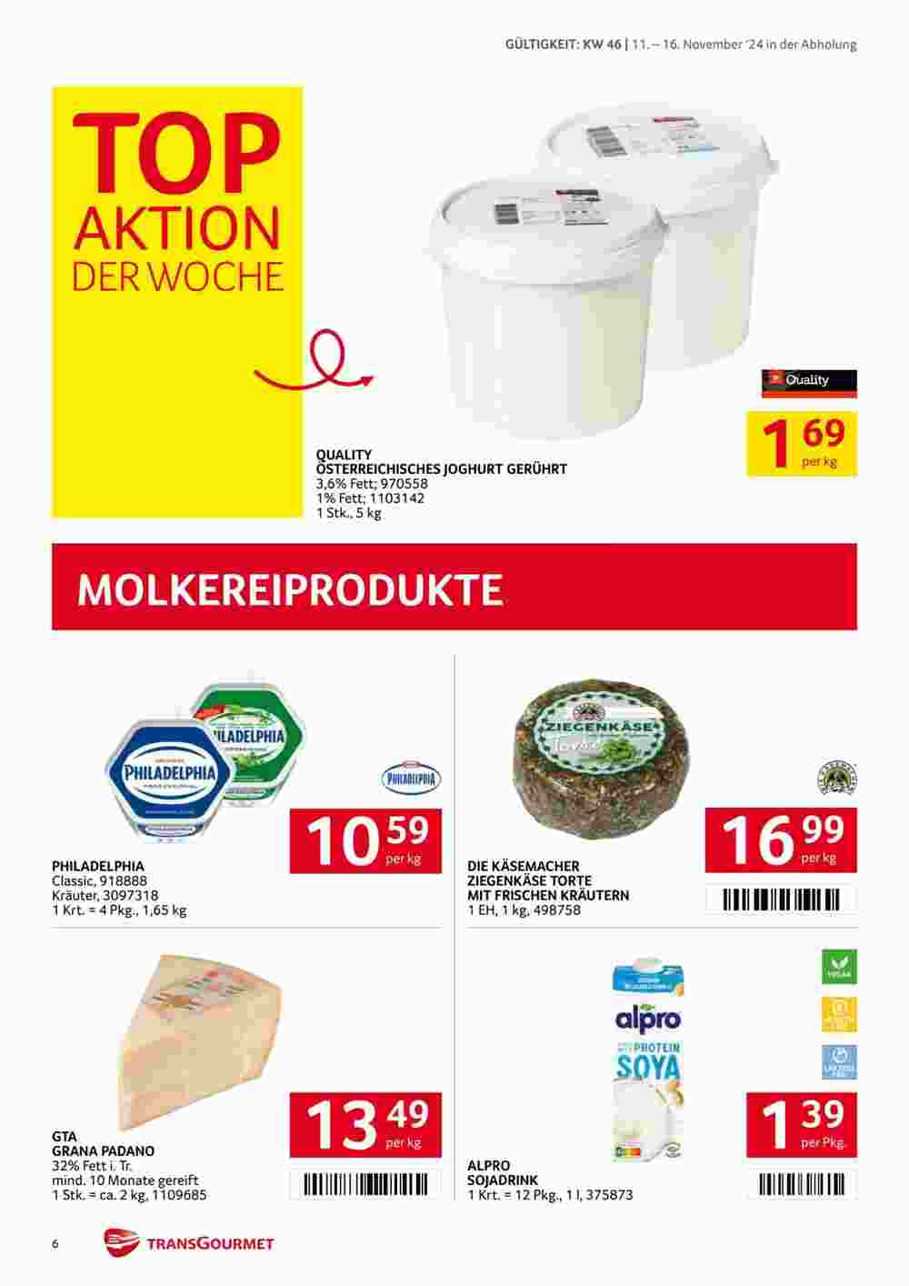 Transgourmet Flugblatt (ab 11.11.2024) - Angebote und Prospekt - Seite 6