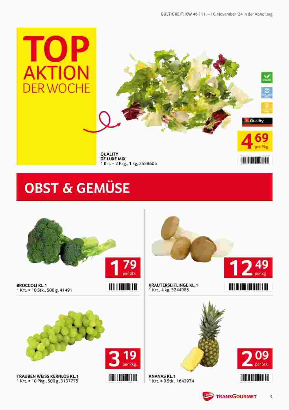 Transgourmet Flugblatt (ab 11.11.2024) - Angebote und Prospekt - Seite 9