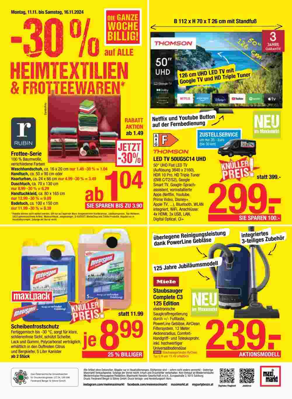 Maximarkt Flugblatt (ab 11.11.2024) - Angebote und Prospekt - Seite 16