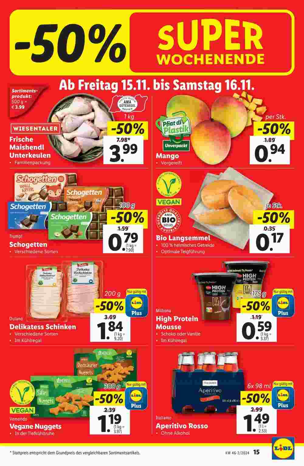 Lidl Flugblatt (ab 14.11.2024) - Angebote und Prospekt - Seite 15