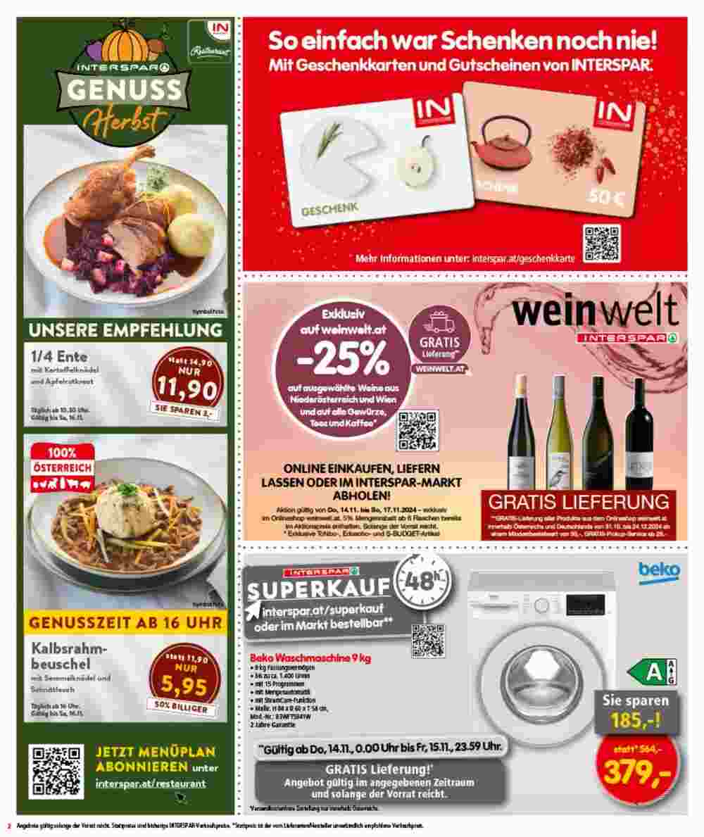 Interspar Flugblatt (ab 14.11.2024) - Angebote und Prospekt - Seite 2