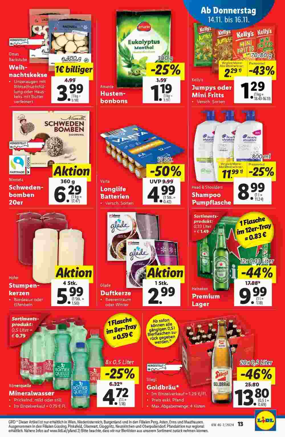 Lidl Flugblatt (ab 14.11.2024) - Angebote und Prospekt - Seite 13