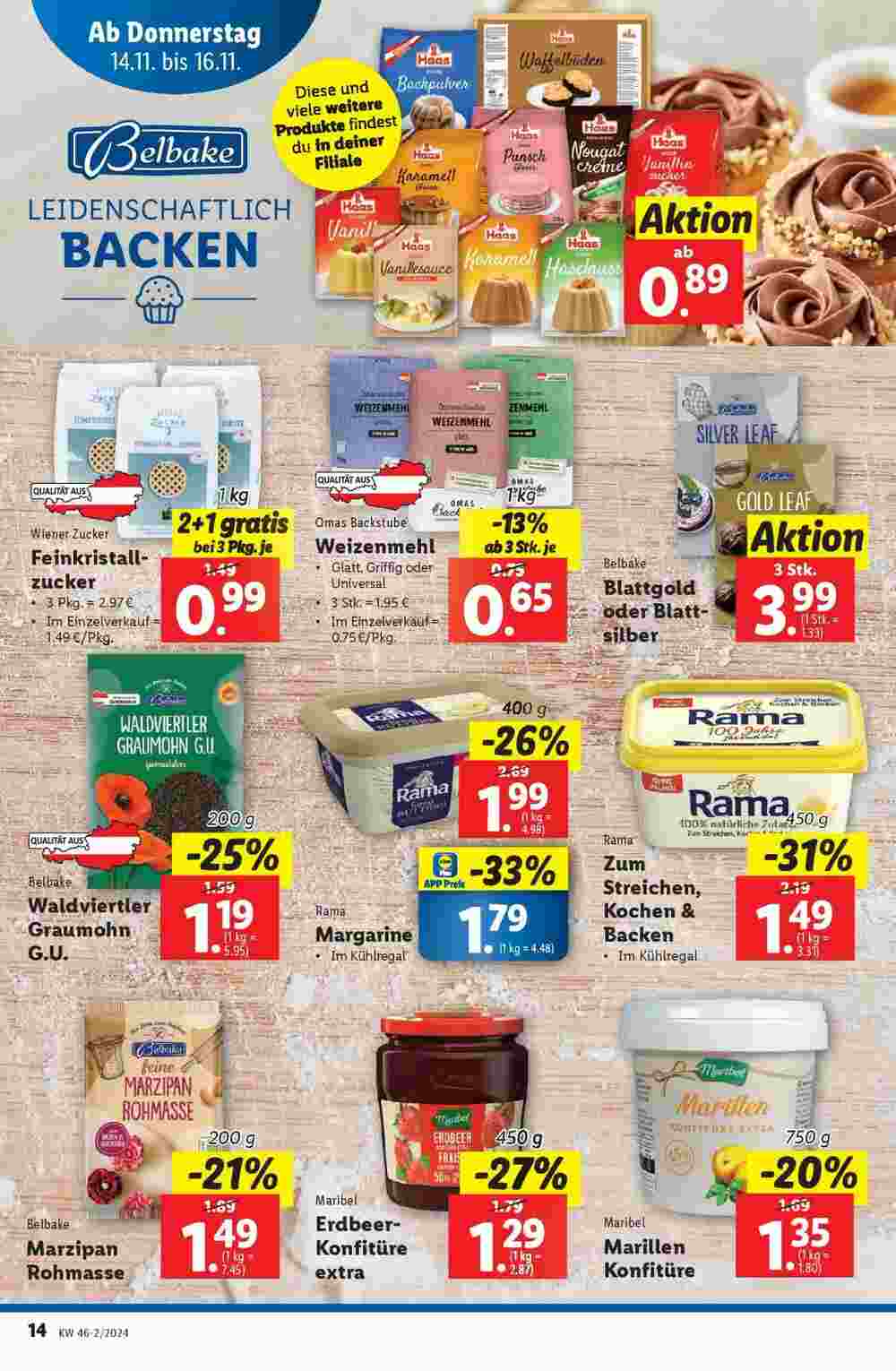 Lidl Flugblatt (ab 14.11.2024) - Angebote und Prospekt - Seite 14