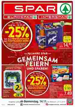 Spar Flugblatt (ab 14.11.2024) - Angebote und Prospekt