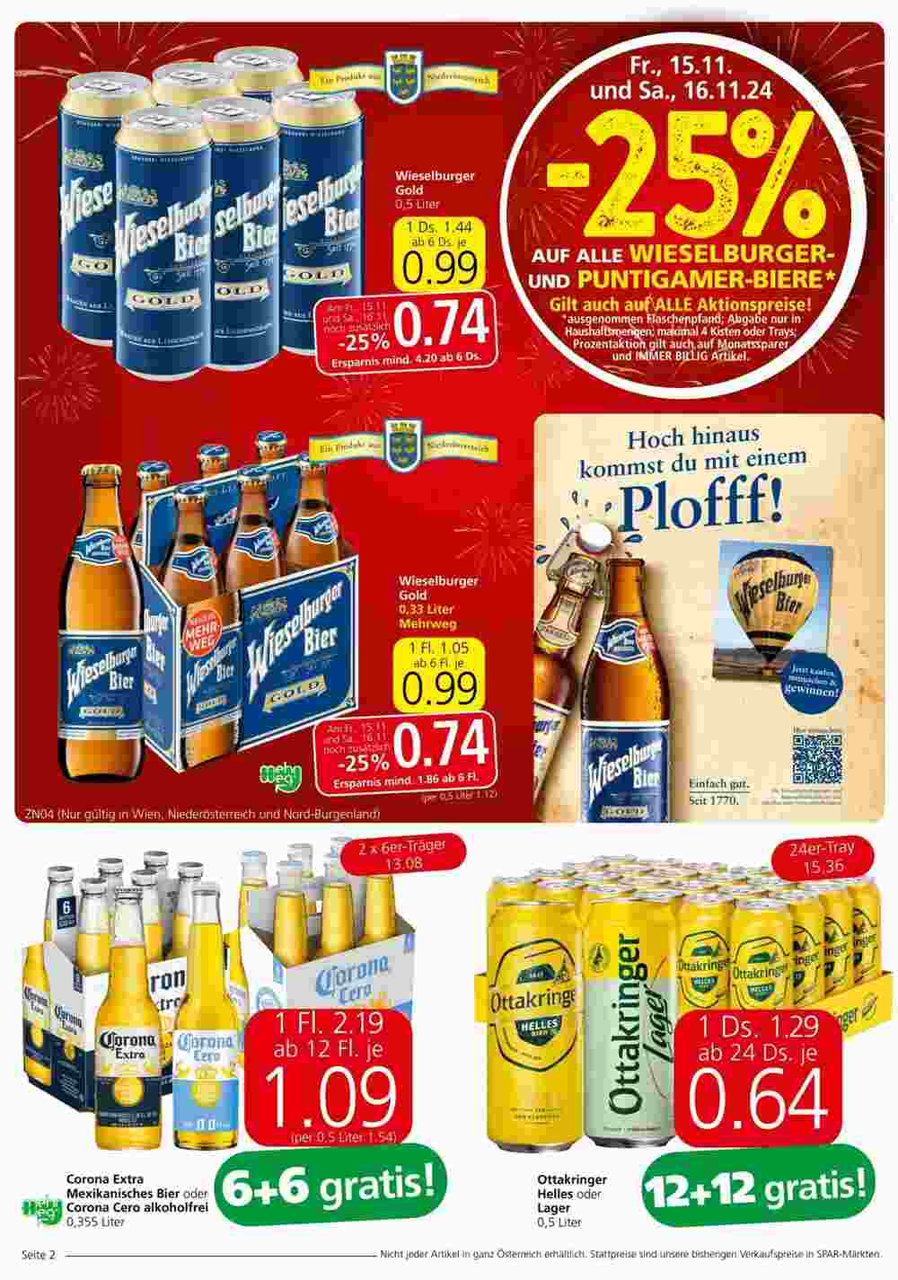 Spar Flugblatt (ab 14.11.2024) - Angebote und Prospekt - Seite 2