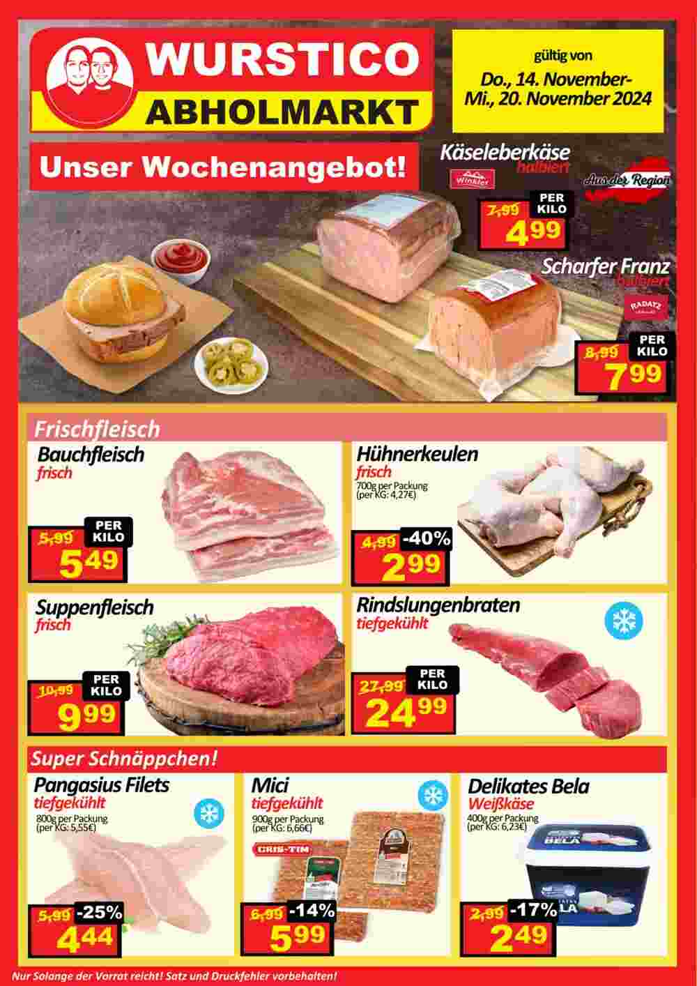 Wurstico Flugblatt (ab 14.11.2024) - Angebote und Prospekt - Seite 1