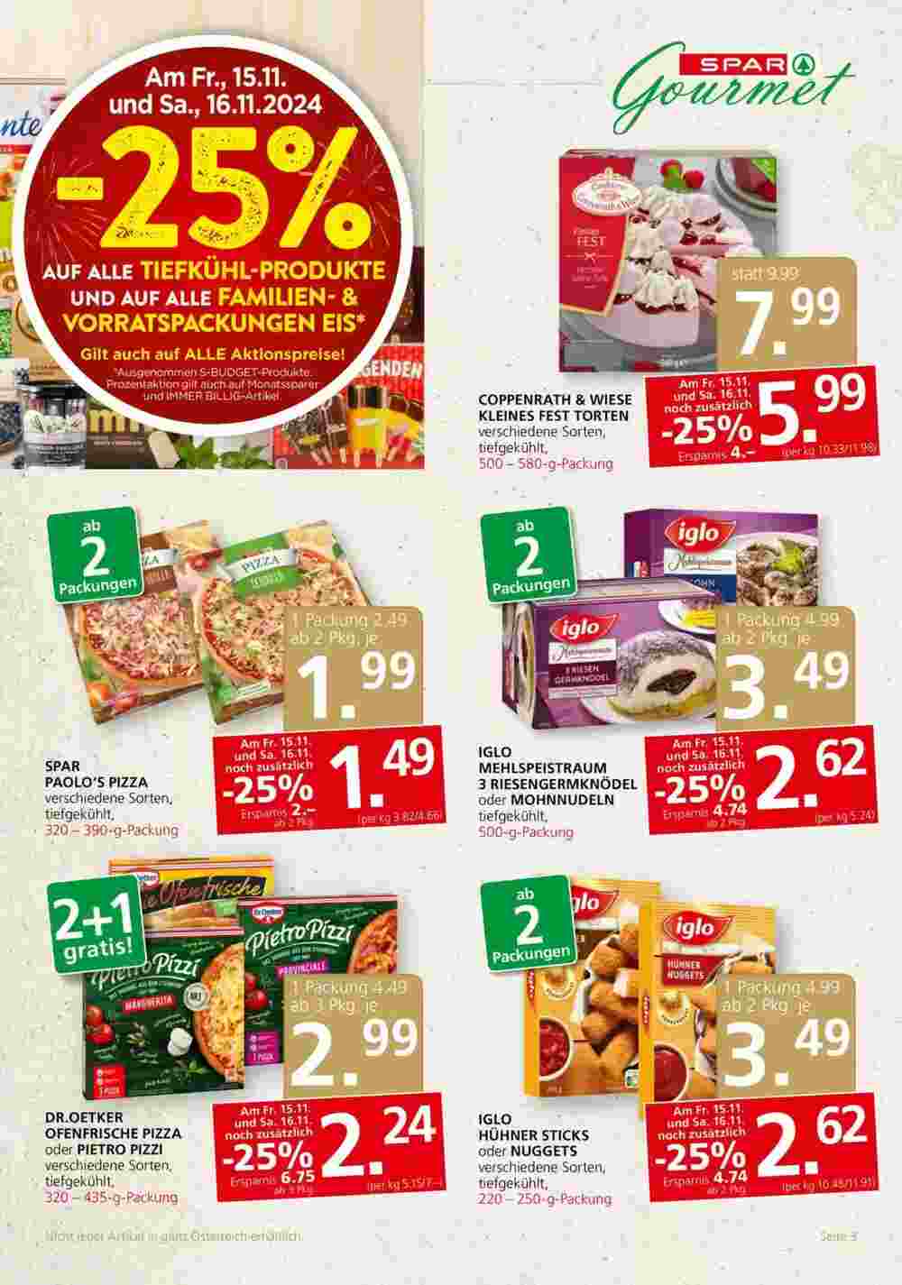 SPAR Gourmet Flugblatt (ab 14.11.2024) - Angebote und Prospekt - Seite 3