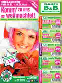 Blumen B&B Flugblatt (ab 15.11.2024) - Angebote und Prospekt