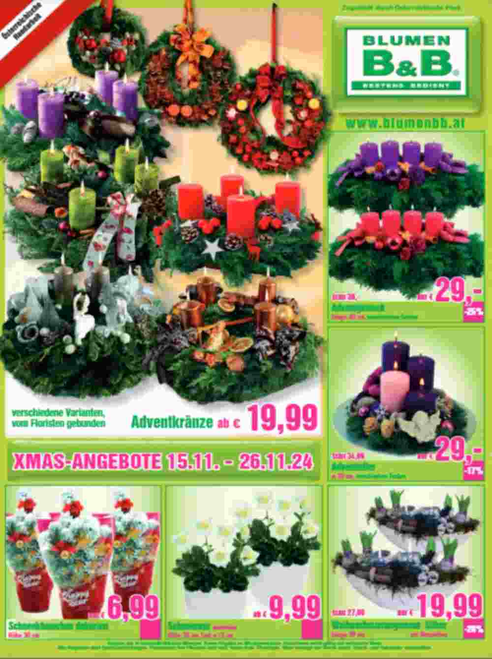 Blumen B&B Flugblatt (ab 15.11.2024) - Angebote und Prospekt - Seite 3