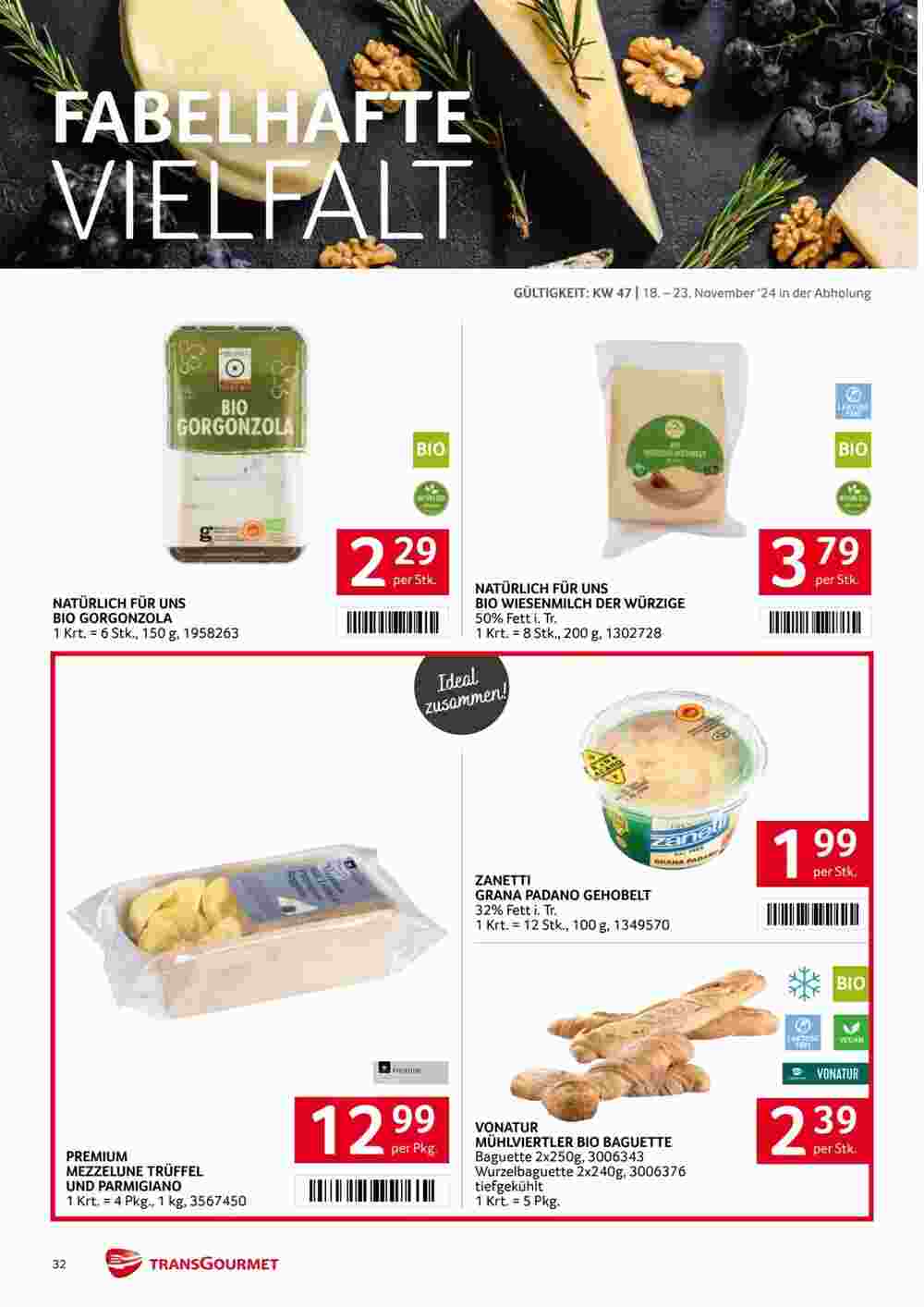 Transgourmet Flugblatt (ab 18.11.2024) - Angebote und Prospekt - Seite 32