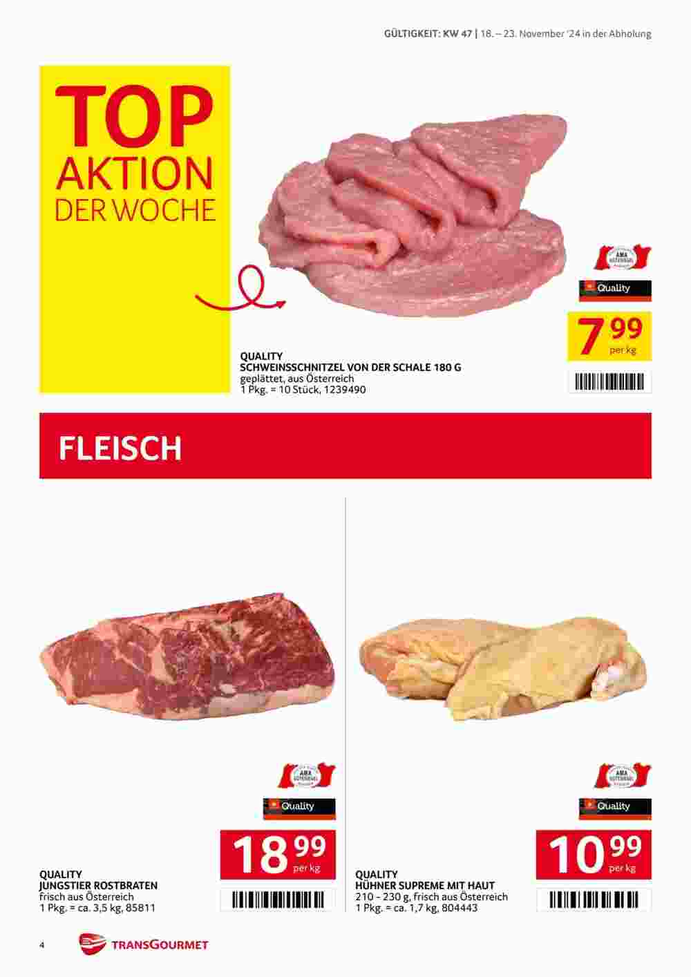 Transgourmet Flugblatt (ab 18.11.2024) - Angebote und Prospekt - Seite 4