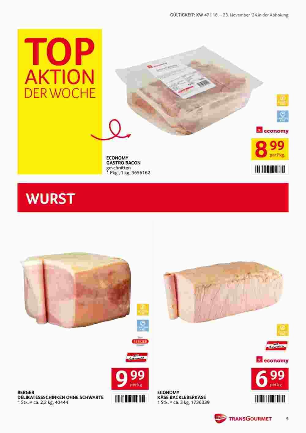 Transgourmet Flugblatt (ab 18.11.2024) - Angebote und Prospekt - Seite 5