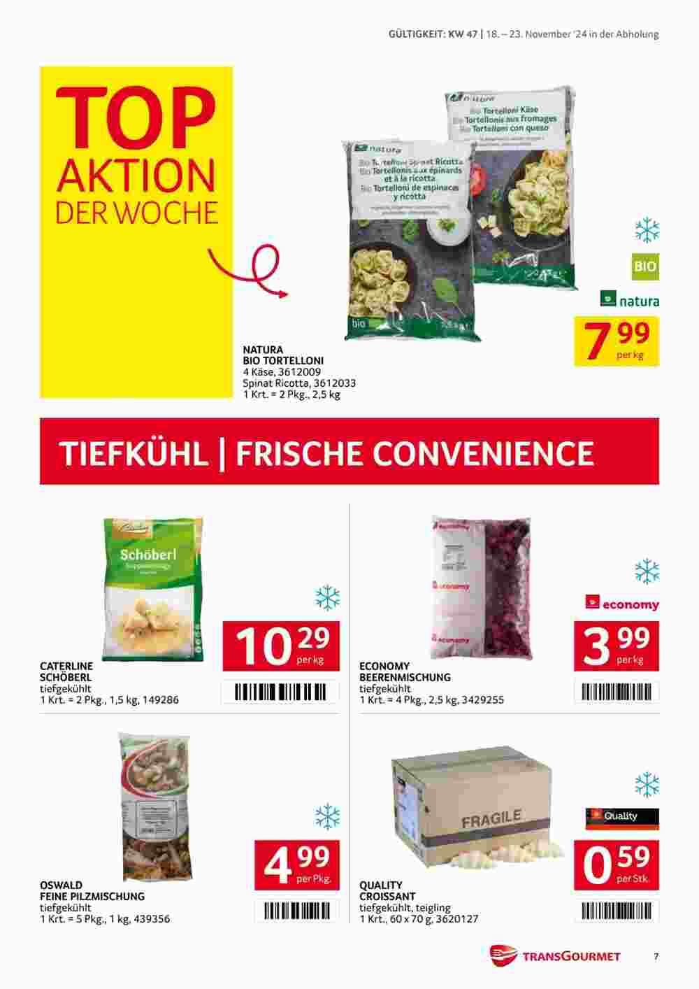 Transgourmet Flugblatt (ab 18.11.2024) - Angebote und Prospekt - Seite 7