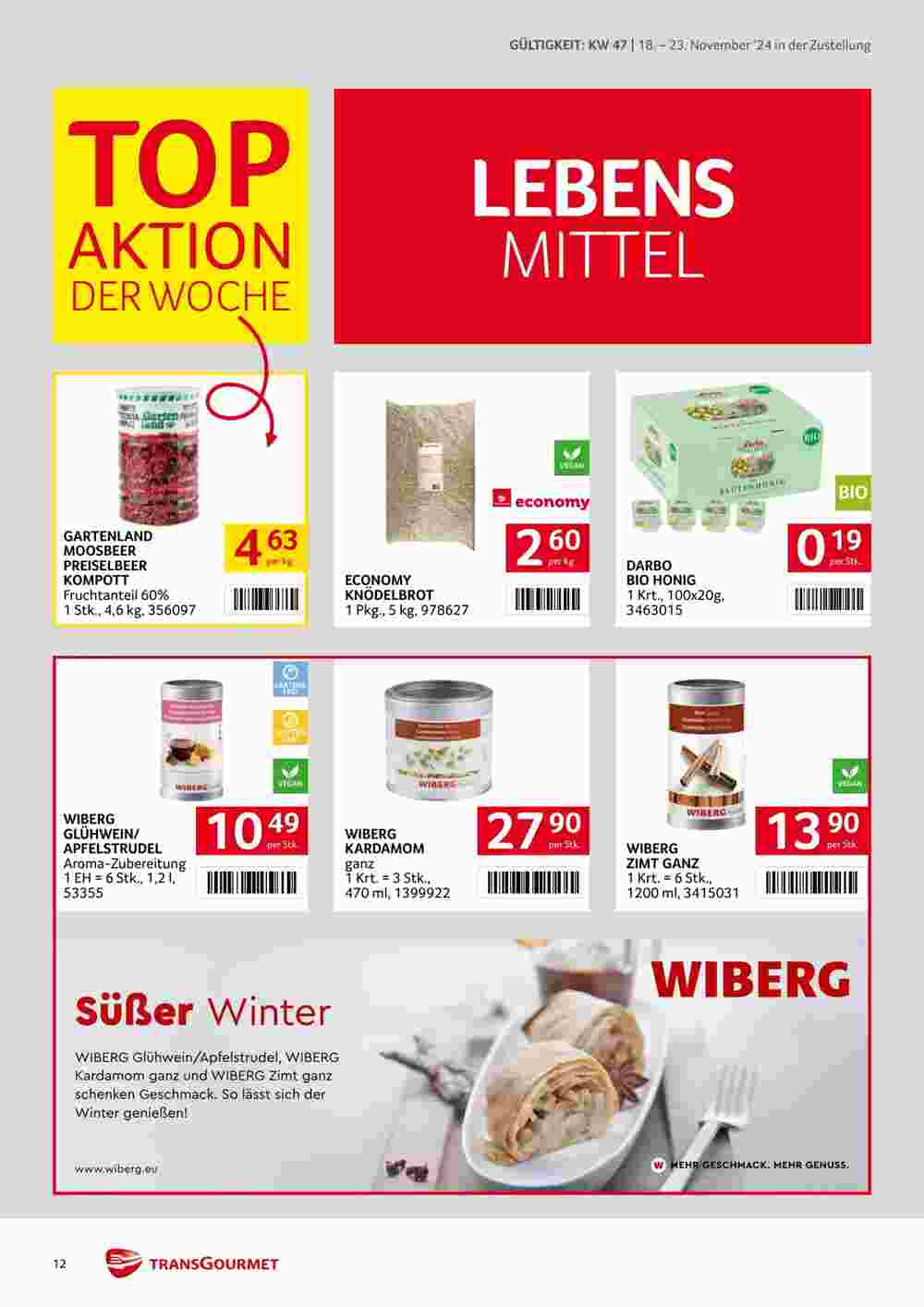 Transgourmet Flugblatt (ab 18.11.2024) - Angebote und Prospekt - Seite 12