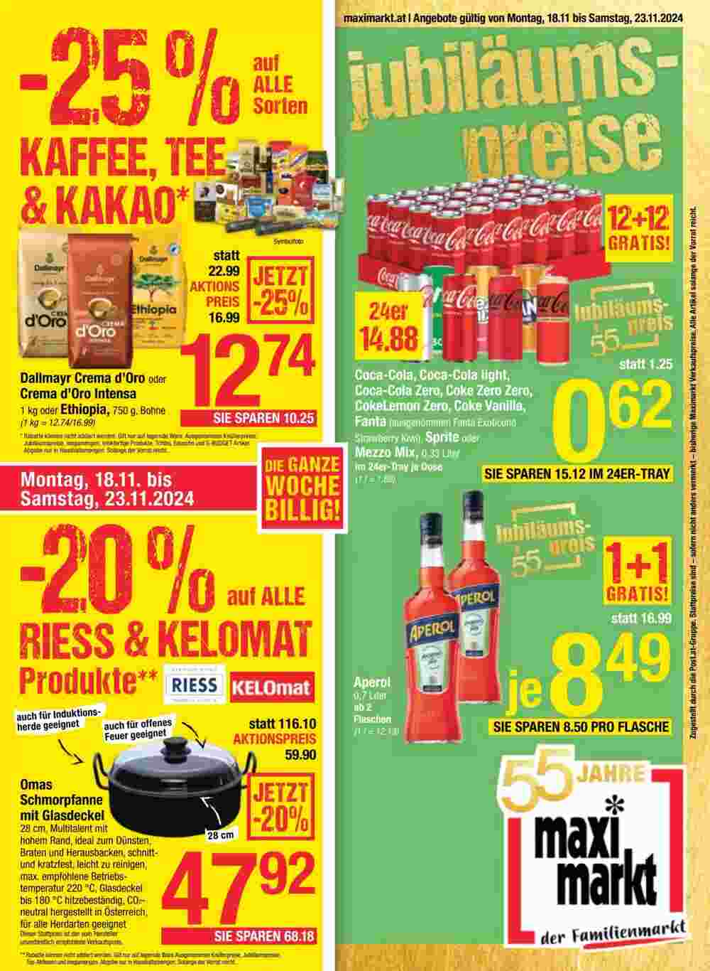 Maximarkt Flugblatt (ab 18.11.2024) - Angebote und Prospekt - Seite 1