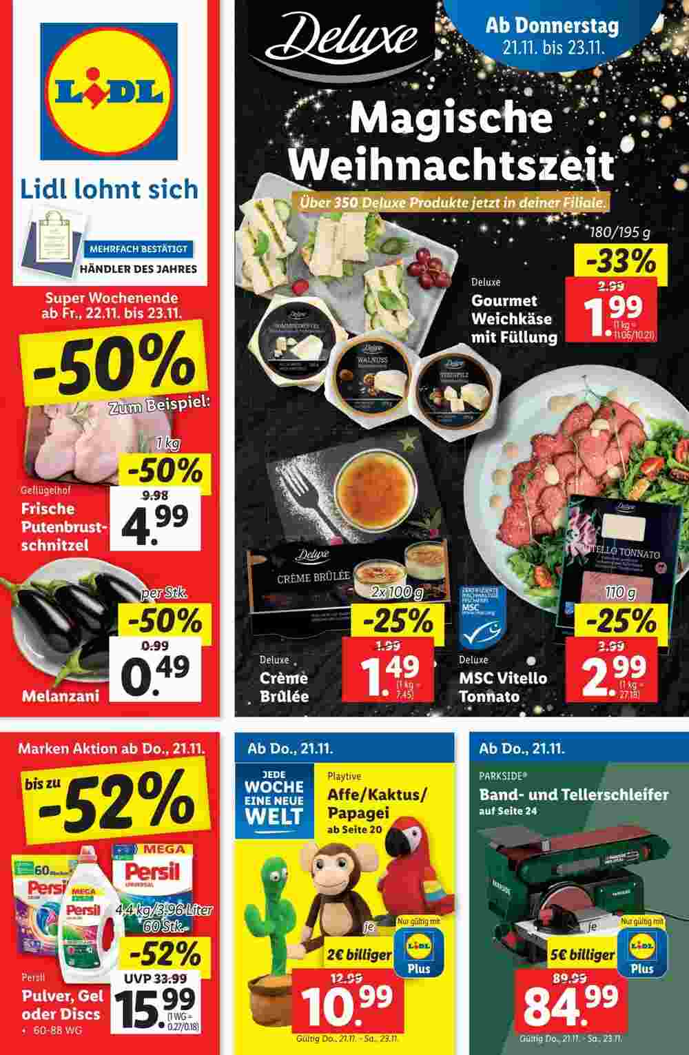 Lidl Flugblatt (ab 21.11.2024) - Angebote und Prospekt - Seite 1