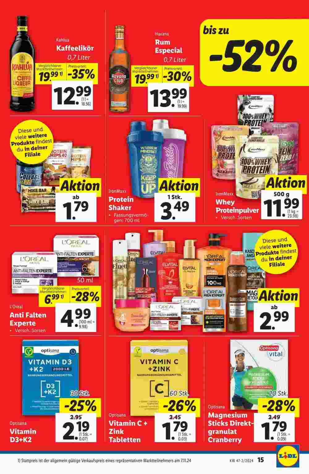 Lidl Flugblatt (ab 21.11.2024) - Angebote und Prospekt - Seite 15