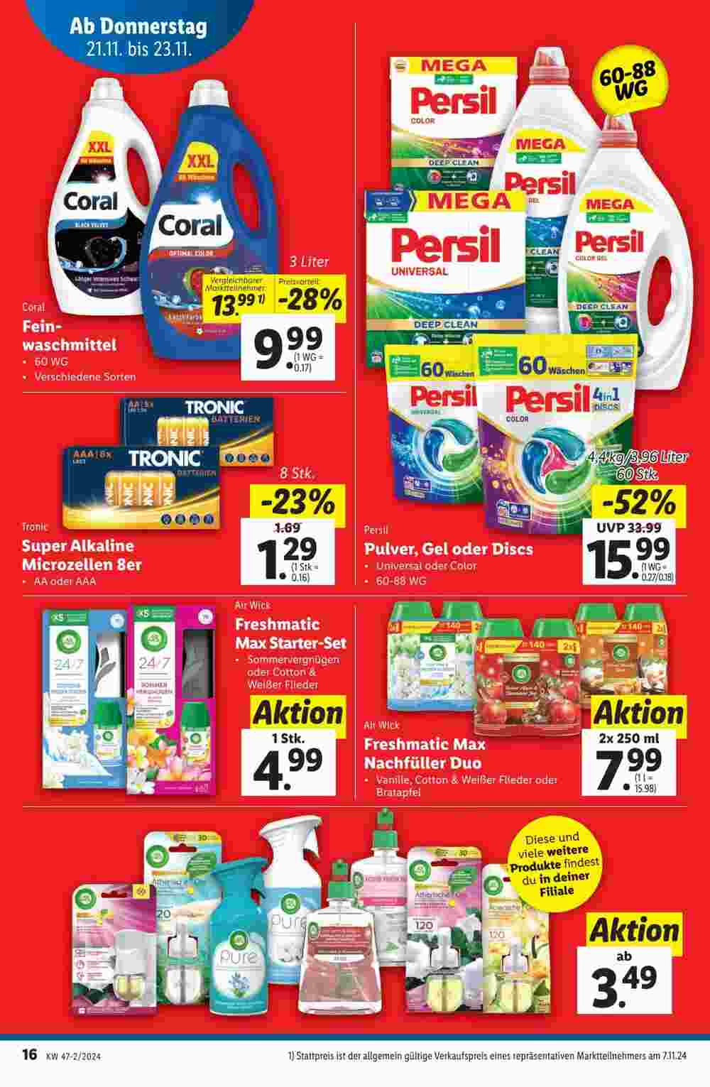 Lidl Flugblatt (ab 21.11.2024) - Angebote und Prospekt - Seite 16