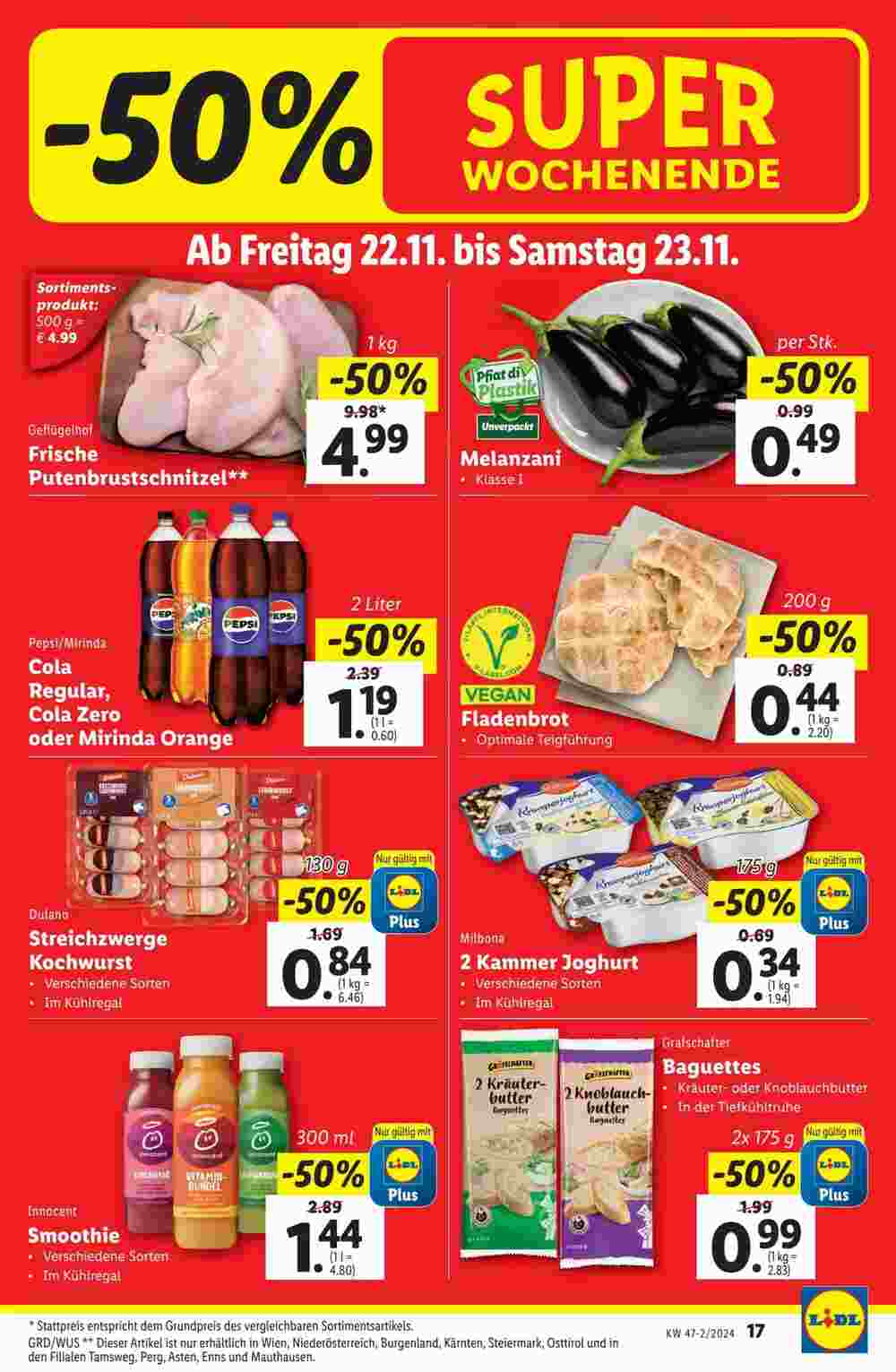 Lidl Flugblatt (ab 21.11.2024) - Angebote und Prospekt - Seite 17