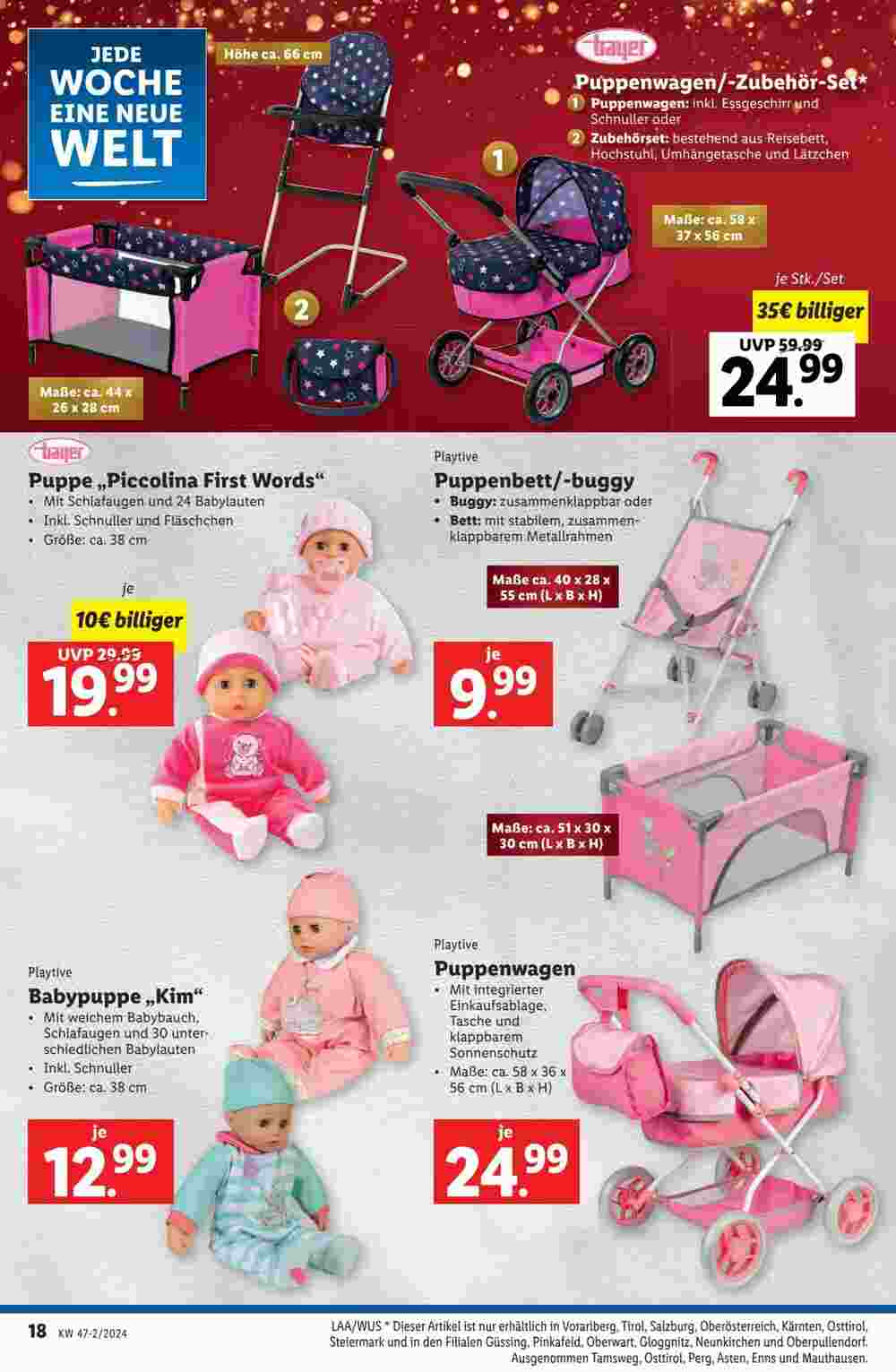 Lidl Flugblatt (ab 21.11.2024) - Angebote und Prospekt - Seite 18