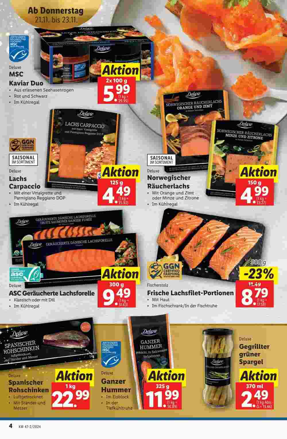 Lidl Flugblatt (ab 21.11.2024) - Angebote und Prospekt - Seite 4