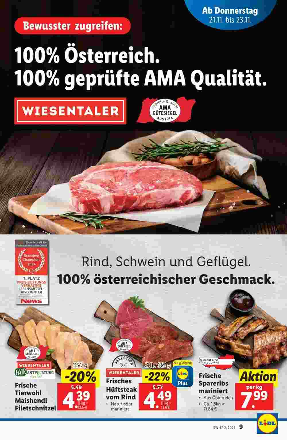 Lidl Flugblatt (ab 21.11.2024) - Angebote und Prospekt - Seite 9