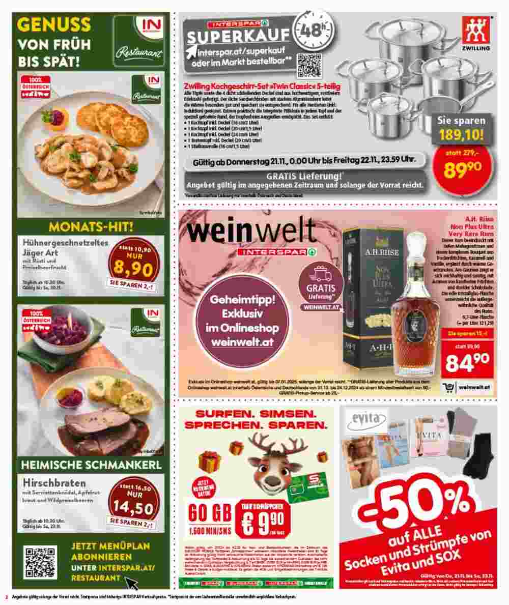 Interspar Flugblatt (ab 21.11.2024) - Angebote und Prospekt - Seite 2