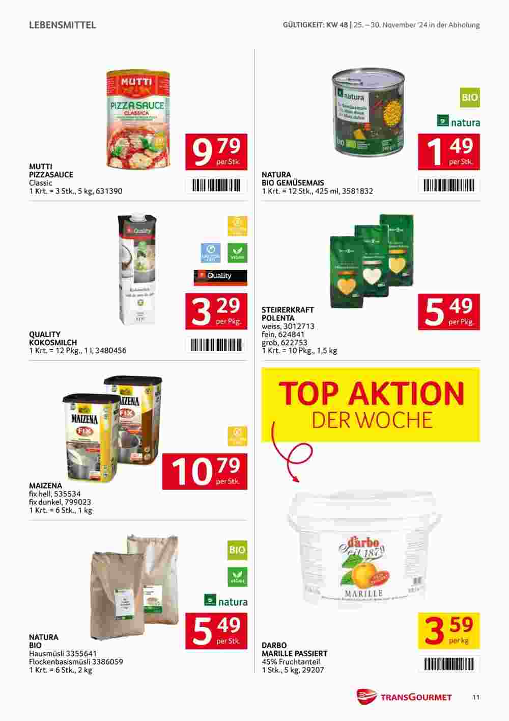 Transgourmet Flugblatt (ab 25.11.2024) - Angebote und Prospekt - Seite 11