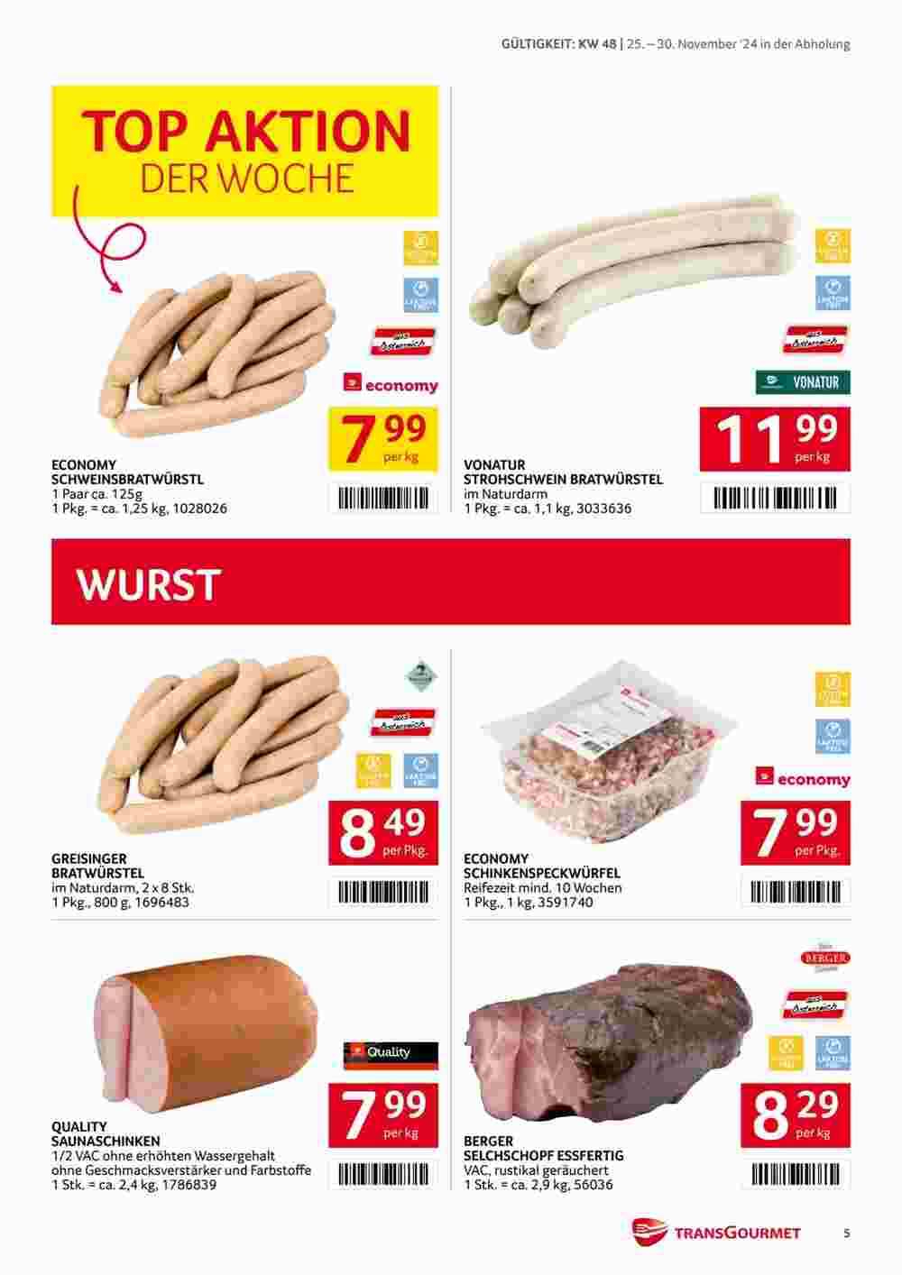 Transgourmet Flugblatt (ab 25.11.2024) - Angebote und Prospekt - Seite 5