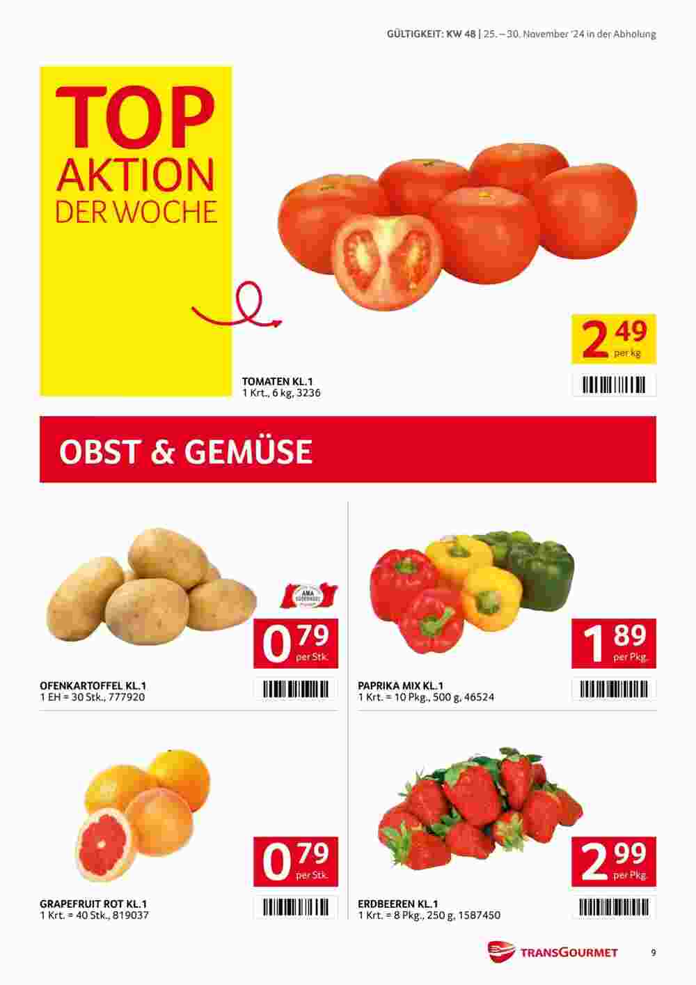 Transgourmet Flugblatt (ab 25.11.2024) - Angebote und Prospekt - Seite 9