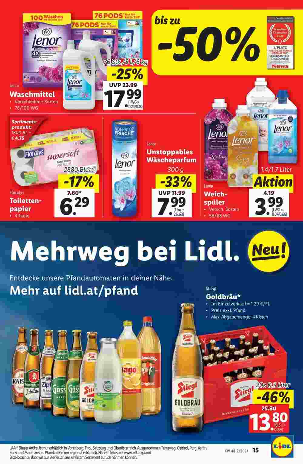 Lidl Flugblatt (ab 28.11.2024) - Angebote und Prospekt - Seite 15