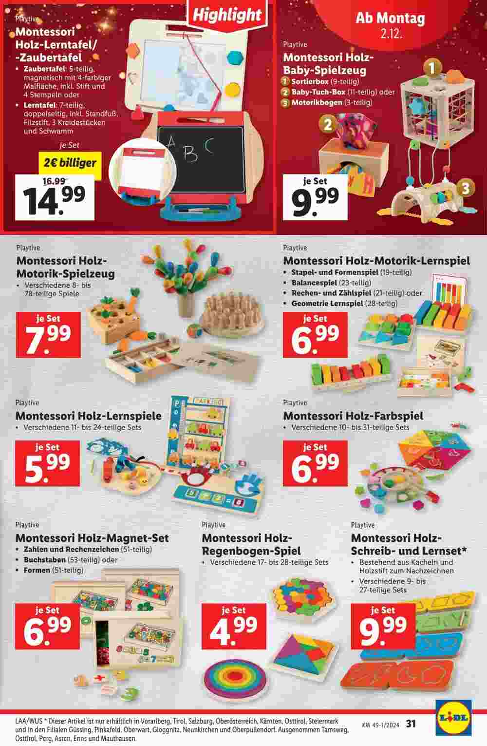 Lidl Flugblatt (ab 28.11.2024) - Angebote und Prospekt - Seite 33