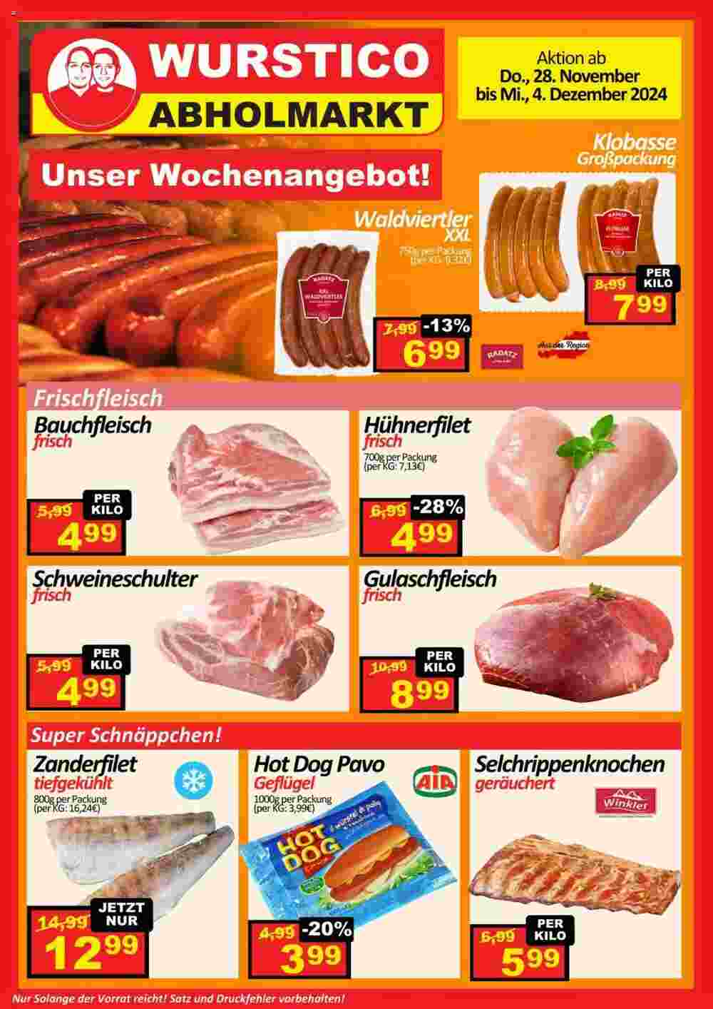 Wurstico Flugblatt (ab 28.11.2024) - Angebote und Prospekt - Seite 1