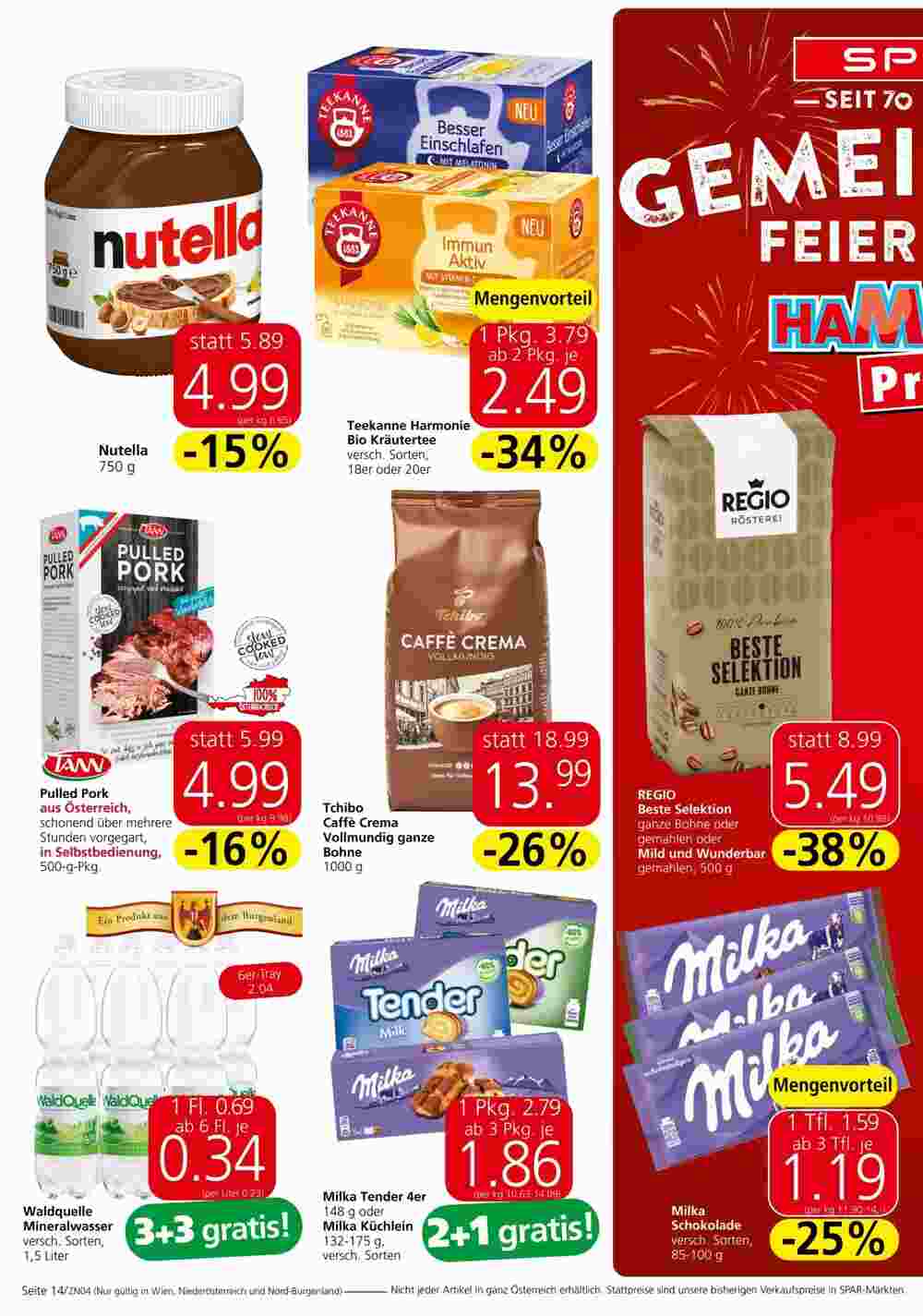 Spar Flugblatt (ab 28.11.2024) - Angebote und Prospekt - Seite 14