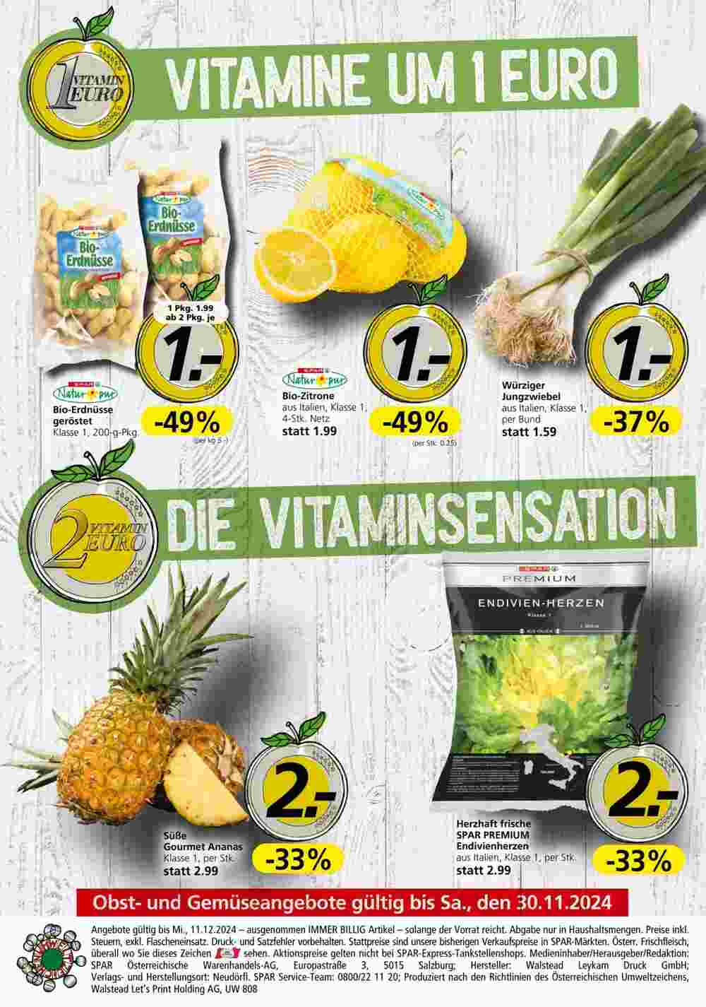 Spar Flugblatt (ab 28.11.2024) - Angebote und Prospekt - Seite 20