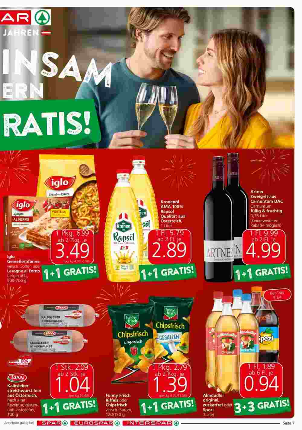 Spar Flugblatt (ab 28.11.2024) - Angebote und Prospekt - Seite 7