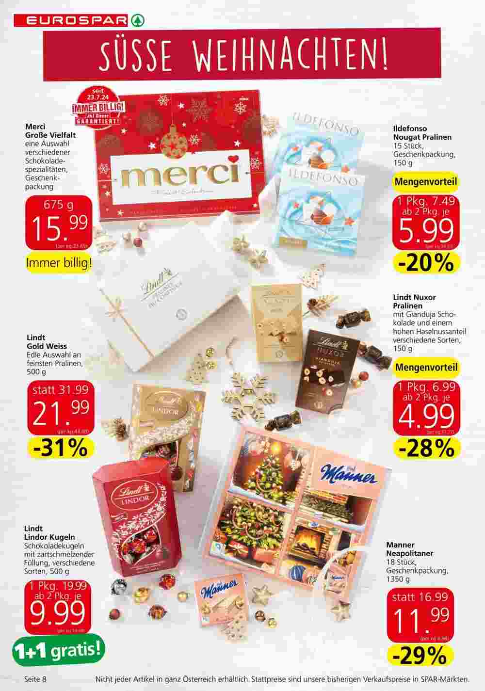 Eurospar Flugblatt (ab 28.11.2024) - Angebote und Prospekt - Seite 8