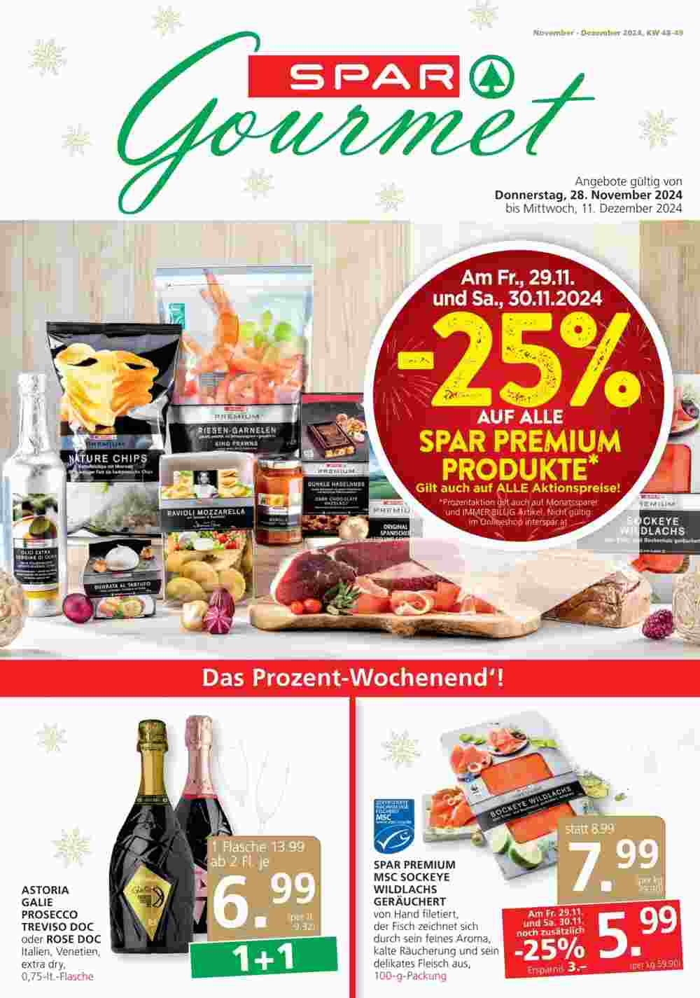 SPAR Gourmet Flugblatt (ab 28.11.2024) - Angebote und Prospekt - Seite 1