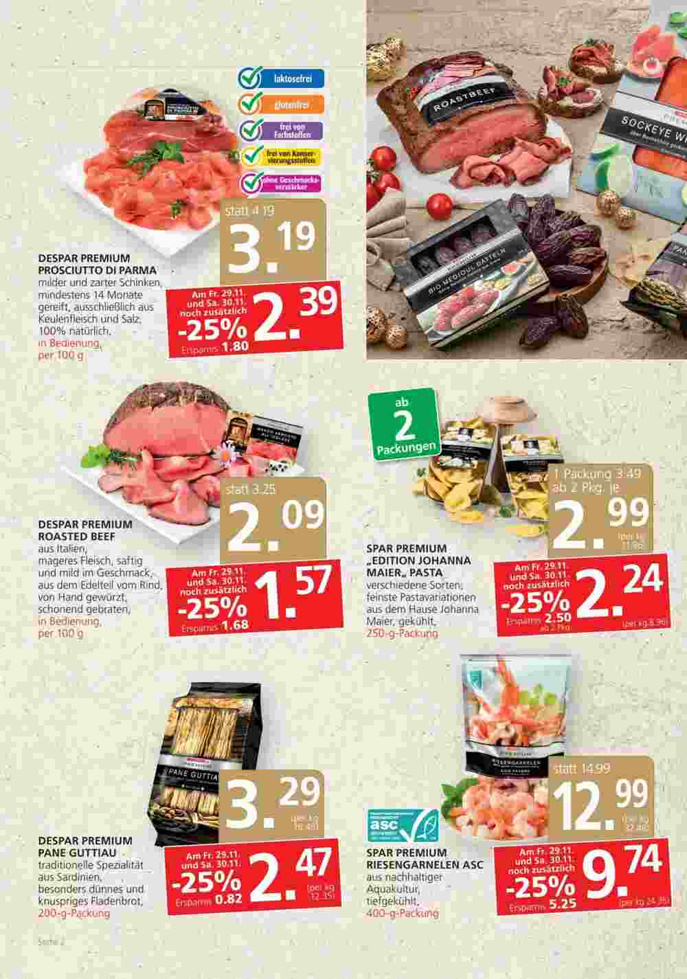 SPAR Gourmet Flugblatt (ab 28.11.2024) - Angebote und Prospekt - Seite 2