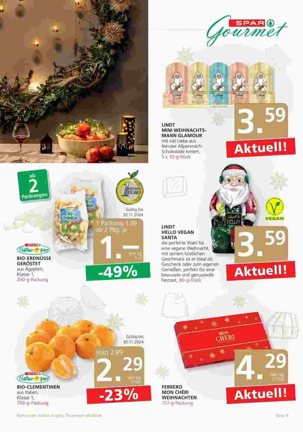 SPAR Gourmet Flugblatt (ab 28.11.2024) - Angebote und Prospekt - Seite 9