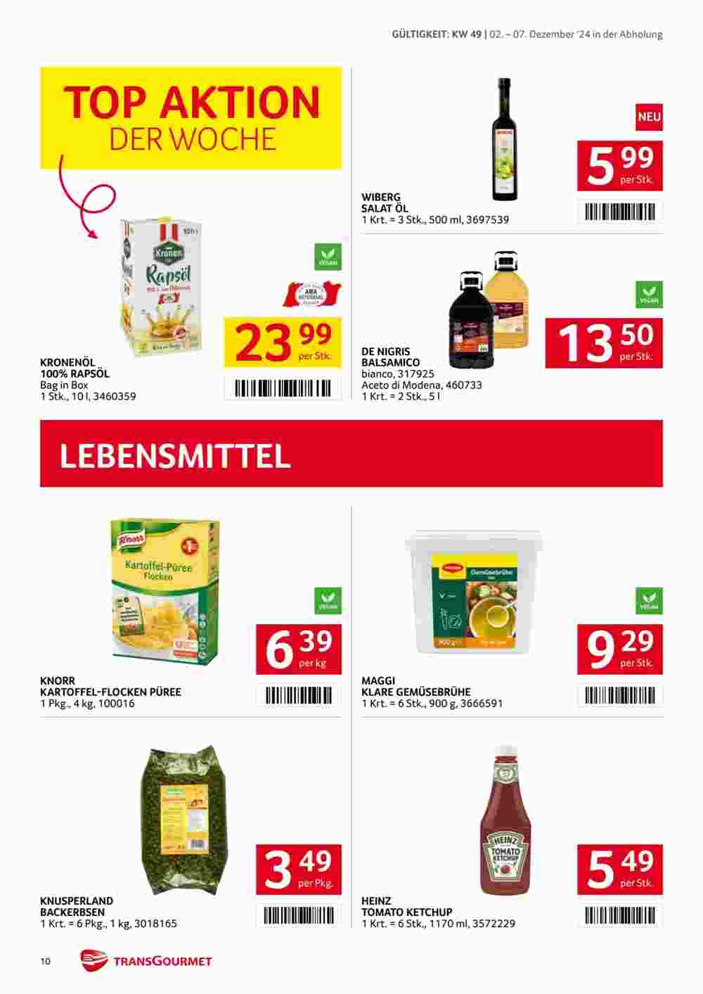 Transgourmet Flugblatt (ab 02.12.2024) - Angebote und Prospekt - Seite 10