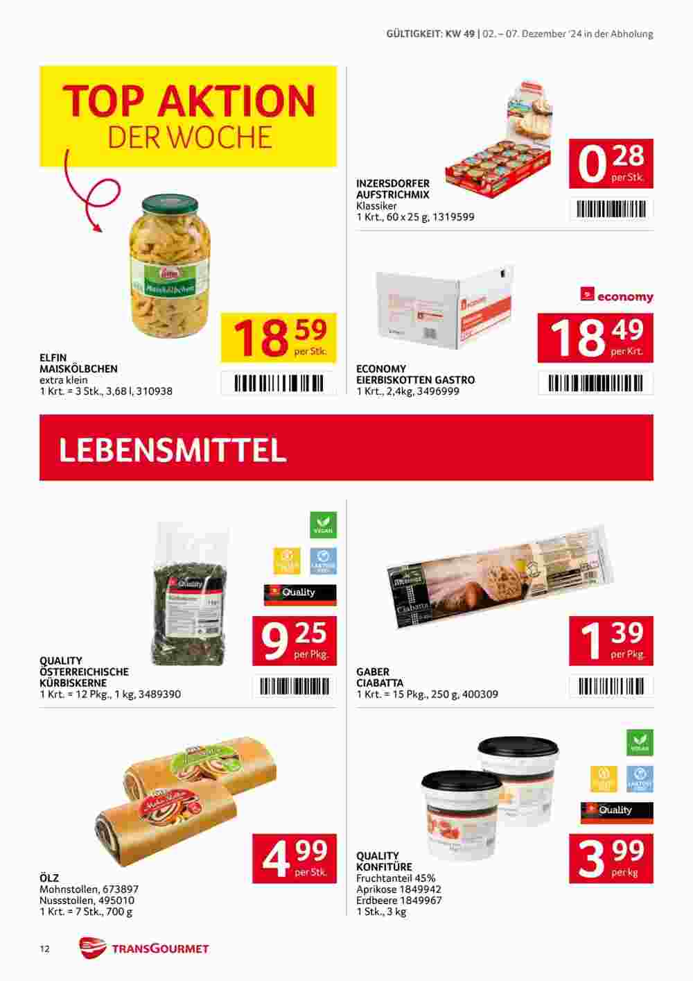 Transgourmet Flugblatt (ab 02.12.2024) - Angebote und Prospekt - Seite 12