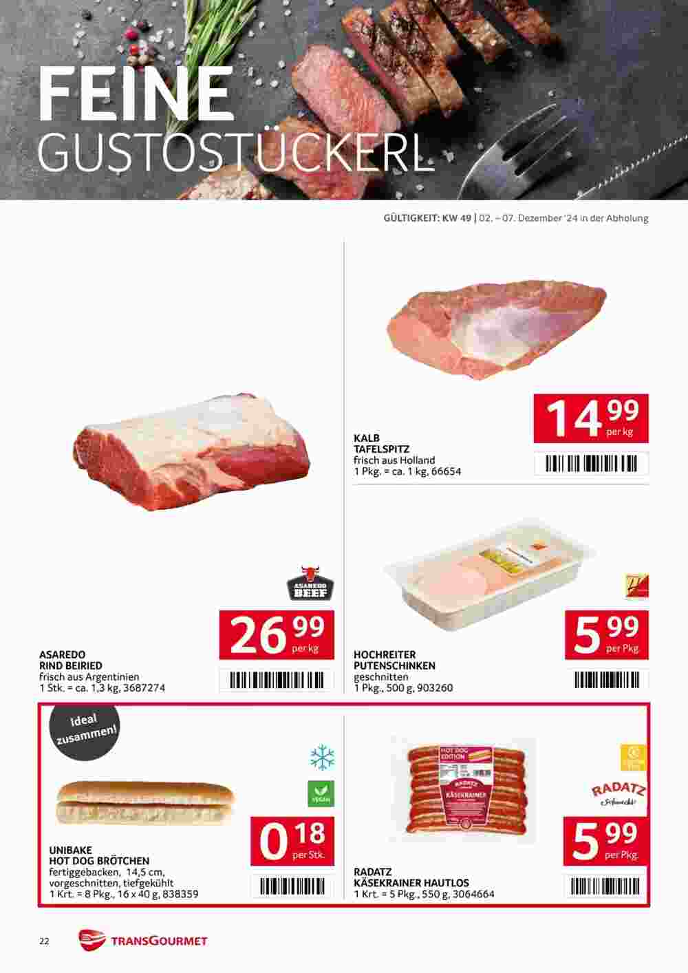 Transgourmet Flugblatt (ab 02.12.2024) - Angebote und Prospekt - Seite 22