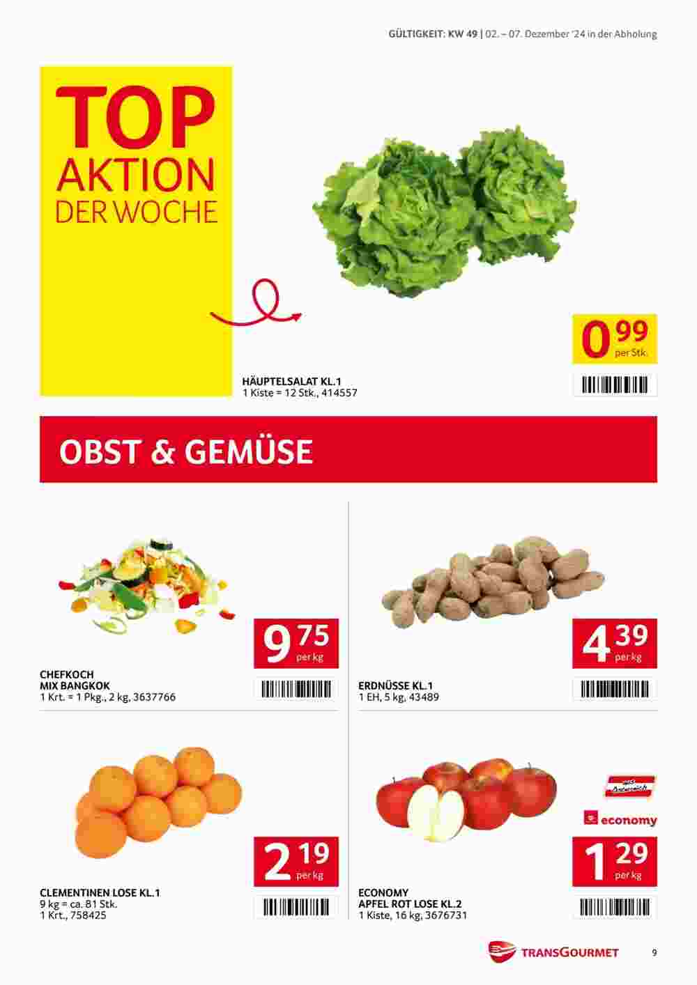 Transgourmet Flugblatt (ab 02.12.2024) - Angebote und Prospekt - Seite 9