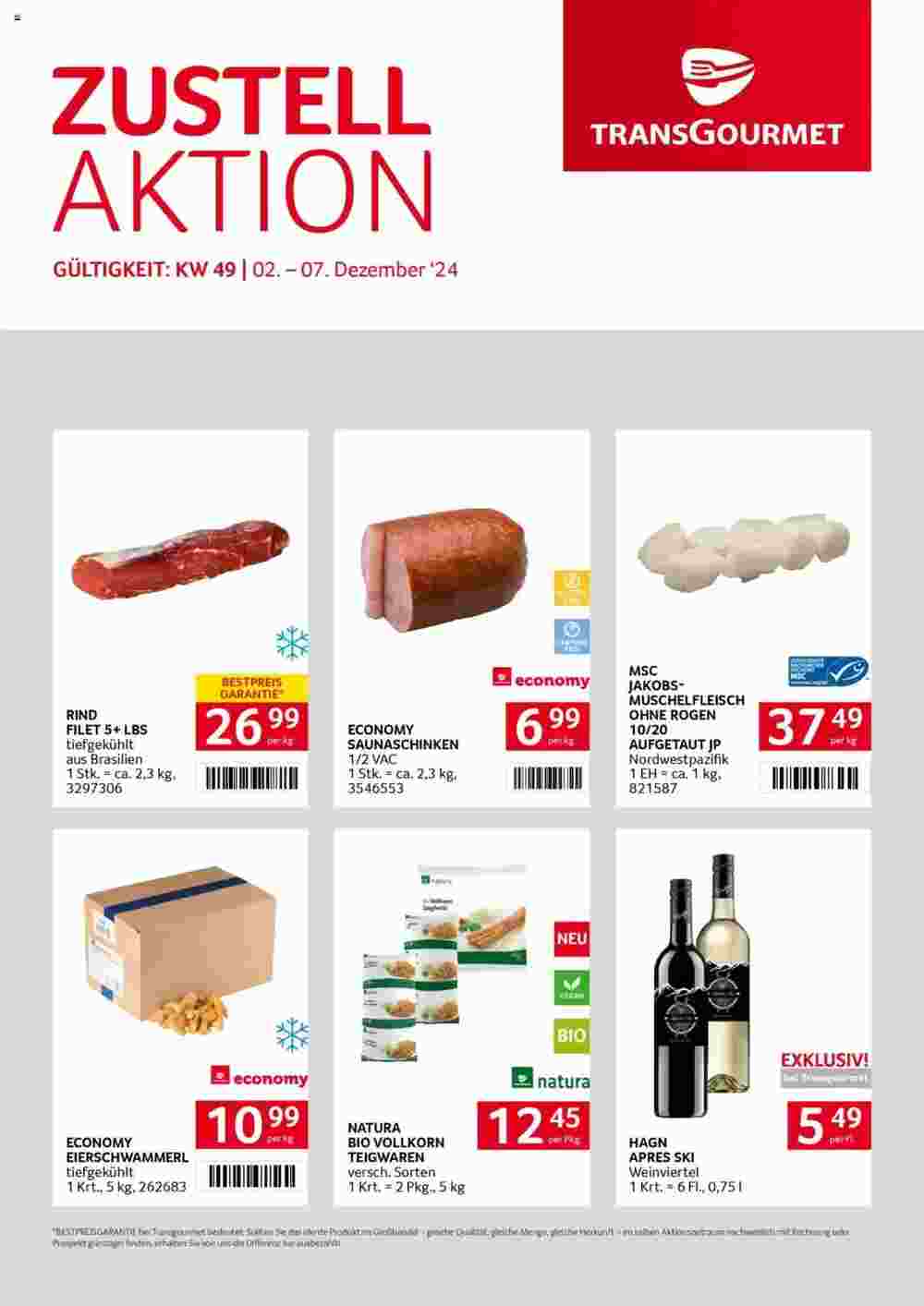 Transgourmet Flugblatt (ab 02.12.2024) - Angebote und Prospekt - Seite 1