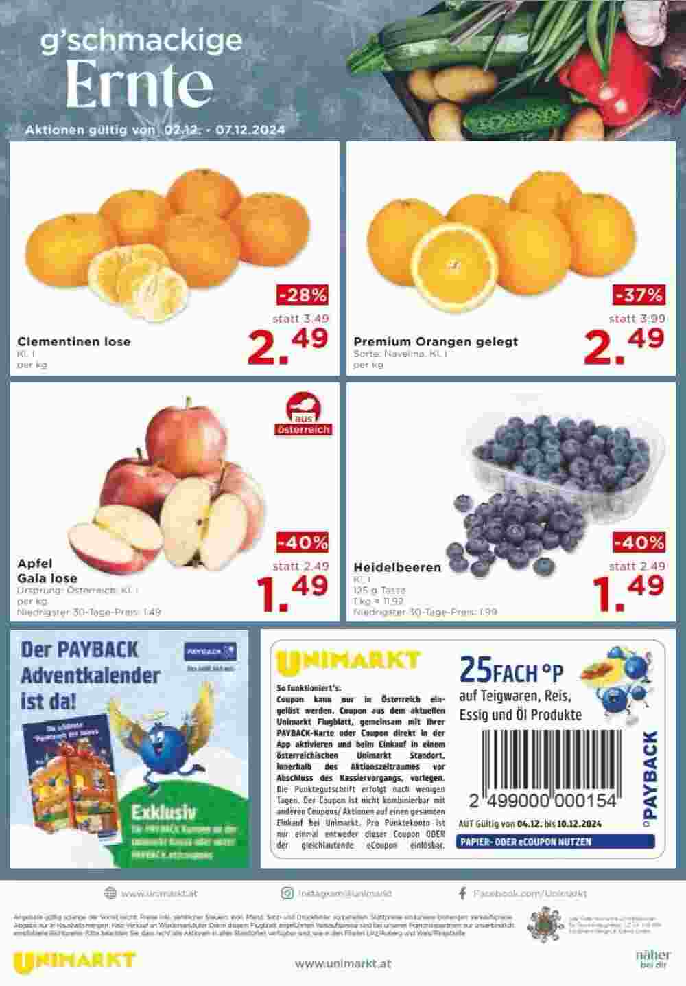 Unimarkt Flugblatt (ab 04.12.2024) - Angebote und Prospekt - Seite 12