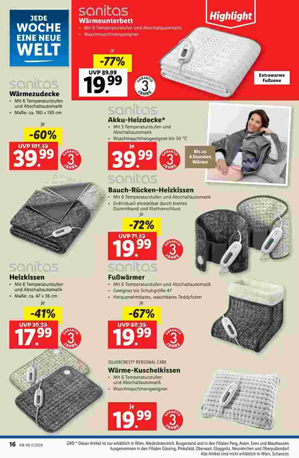 Lidl Flugblatt (ab 05.12.2024) - Angebote und Prospekt - Seite 16