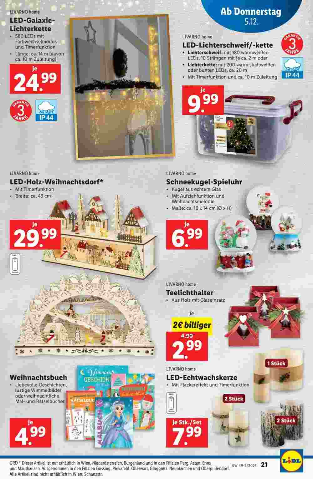 Lidl Flugblatt (ab 05.12.2024) - Angebote und Prospekt - Seite 21