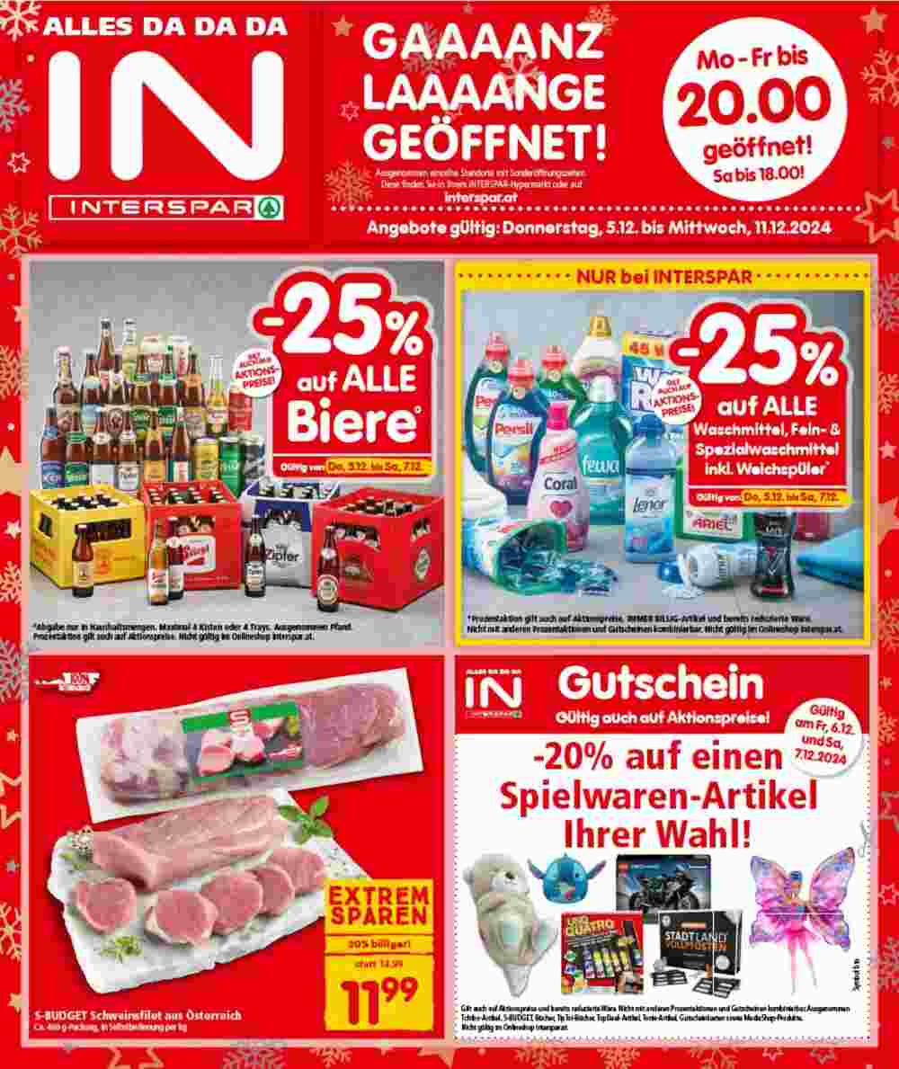 Interspar Flugblatt (ab 05.12.2024) - Angebote und Prospekt - Seite 1