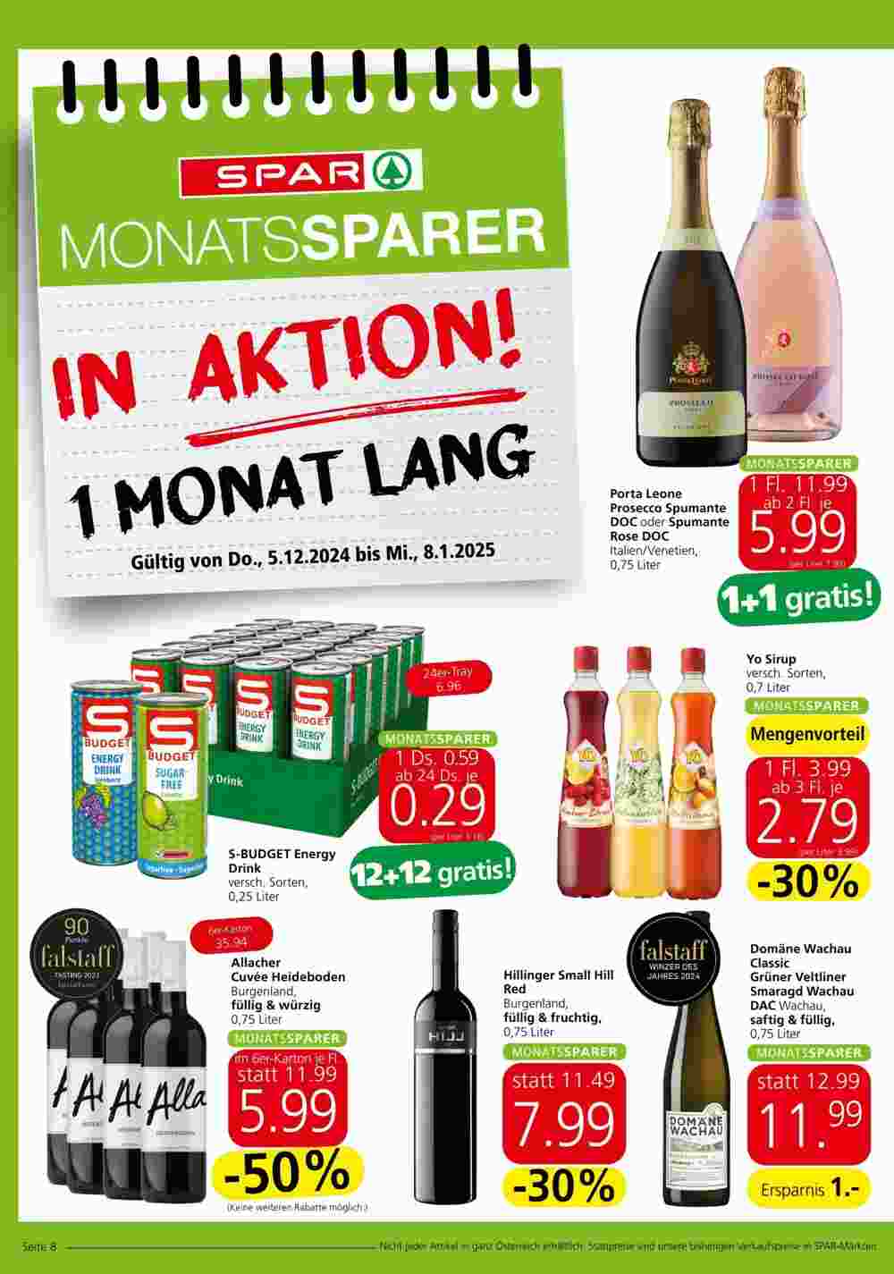 Spar Flugblatt (ab 05.12.2024) - Angebote und Prospekt - Seite 1